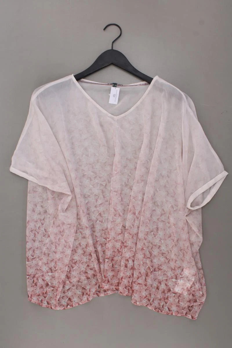 Street One Kurzarmbluse Gr. 36 mit Blumenmuster rosa aus Polyester