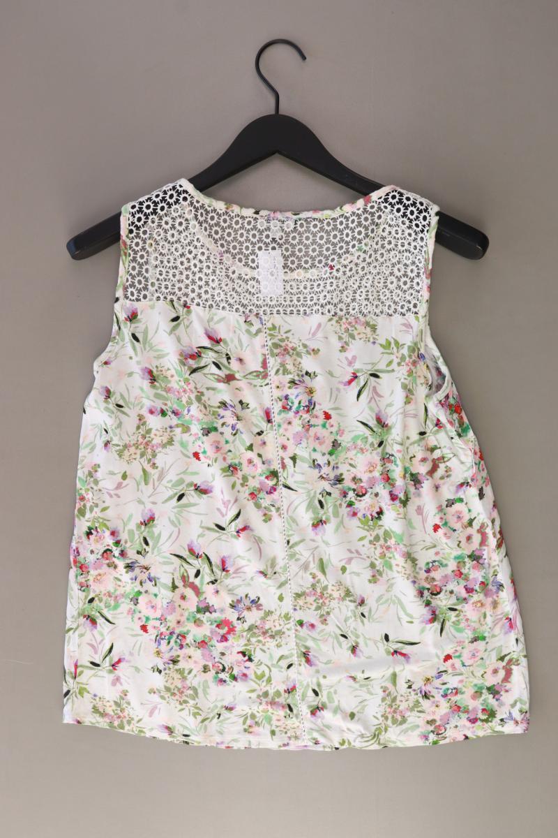Street One Ärmellose Bluse Gr. 38 mit Blumenmuster weiß - Image 2