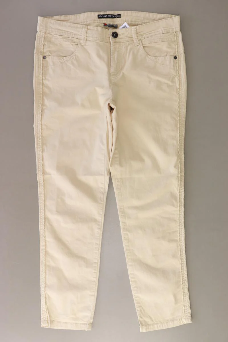 Street One Hose Gr. 38 creme aus Baumwolle