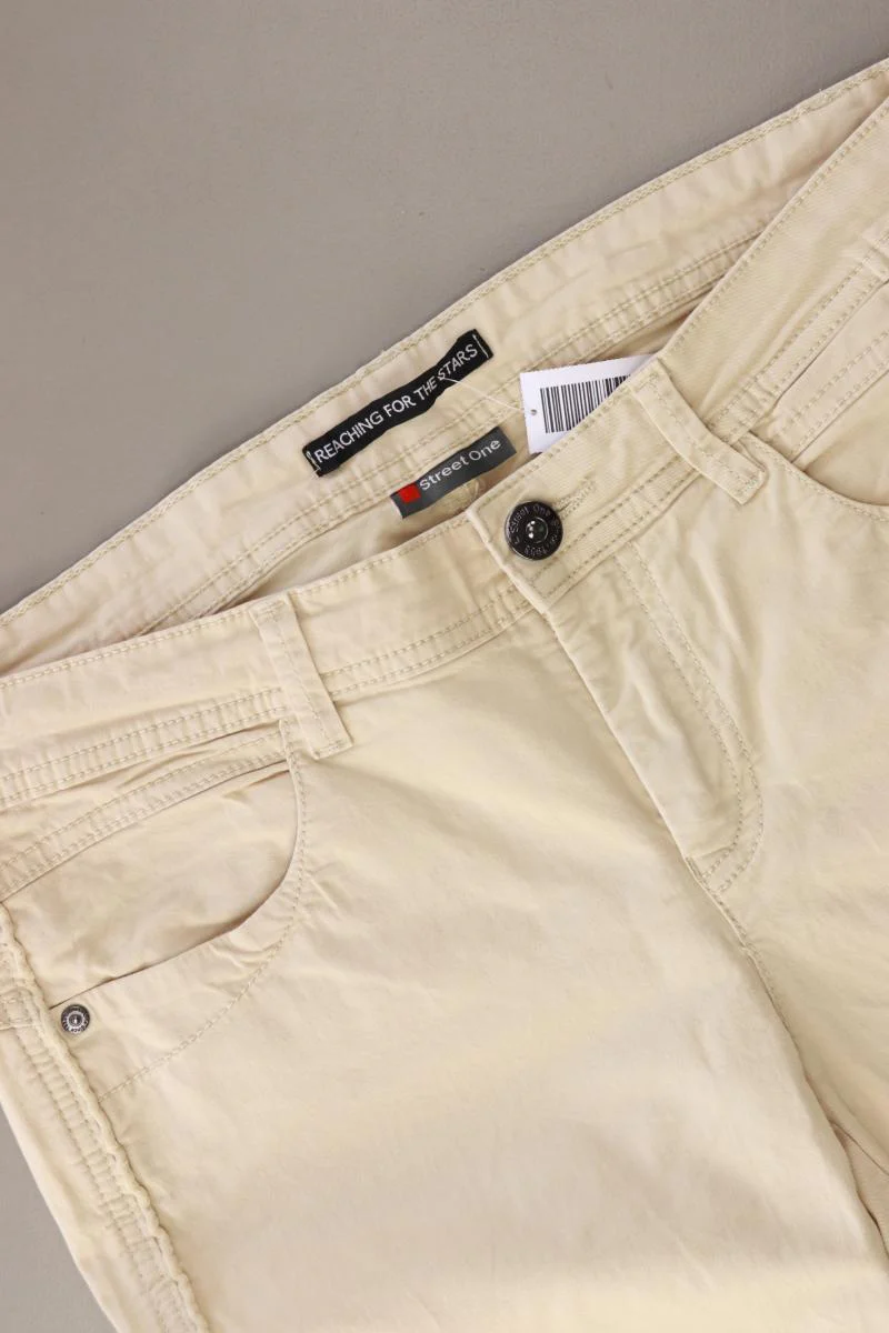 Street One Hose Gr. 38 creme aus Baumwolle - Image 3