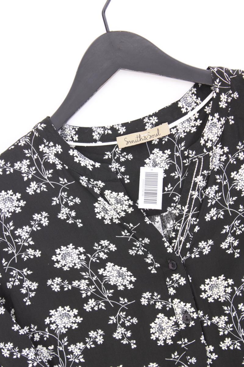 Smith & Soul Langarmkleid Gr. M mit Blumenmuster neuwertig schwarz - Image 2