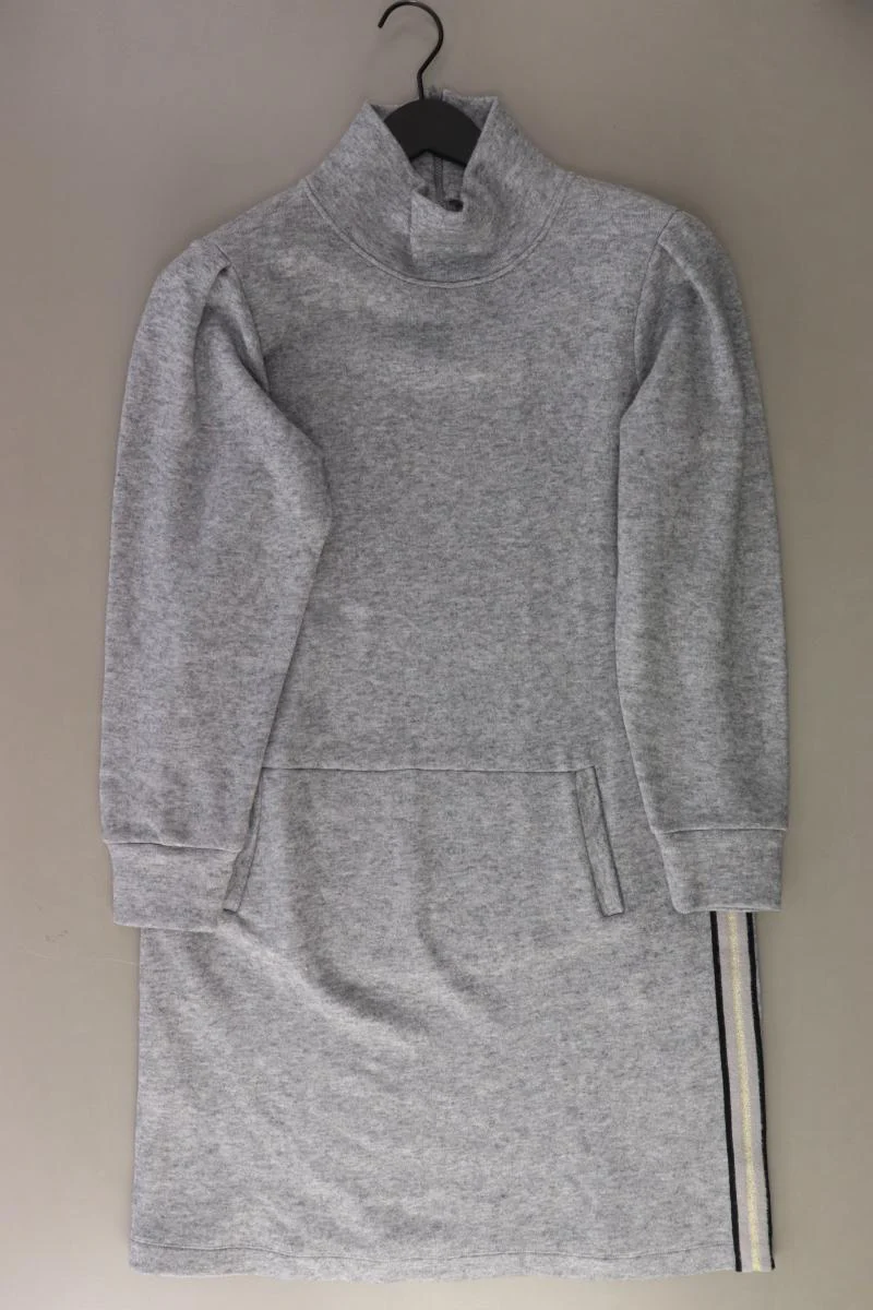 SANI BLU Langarmkleid Gr. 36 grau aus Viskose