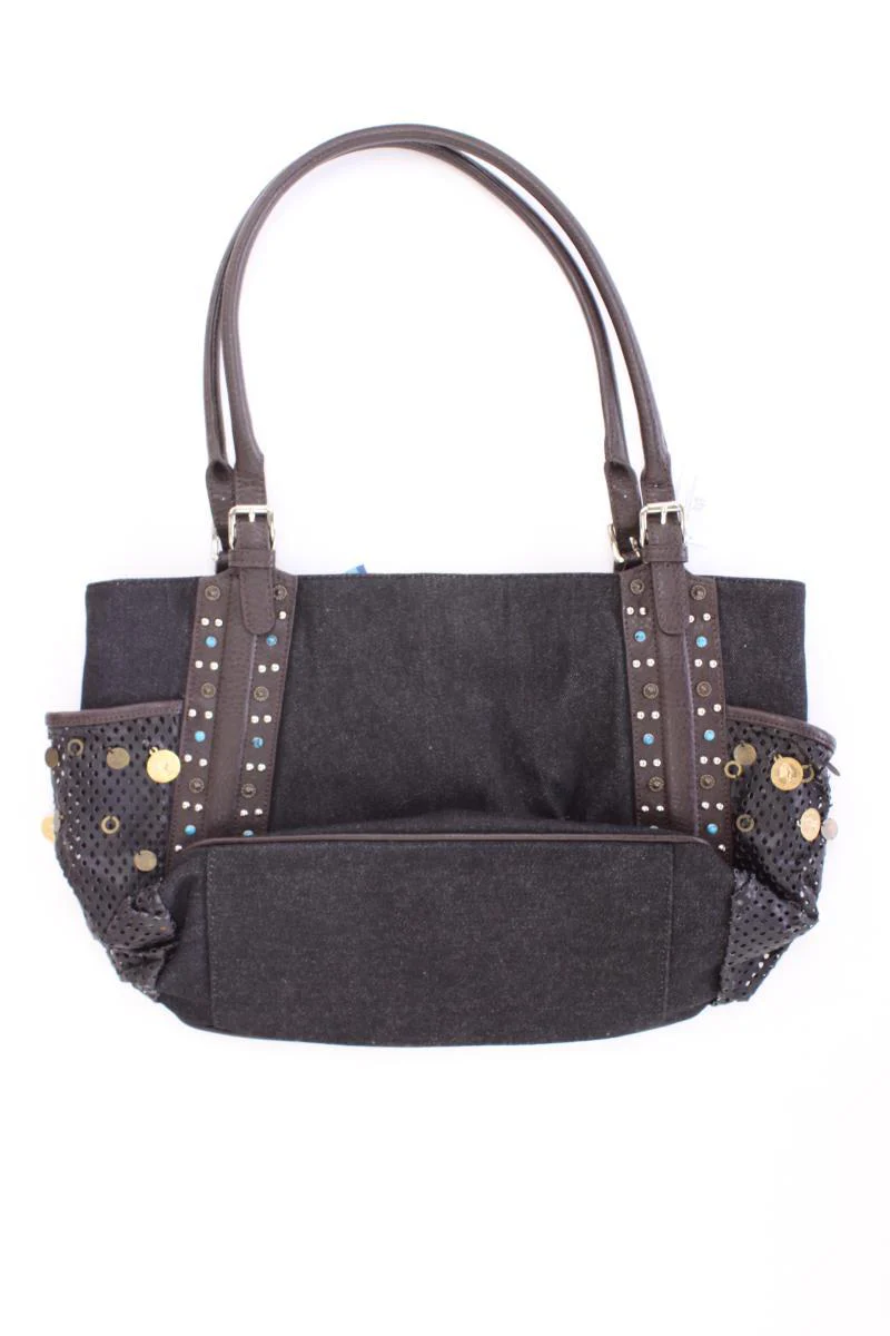 Tosca Blu Henkeltasche neuwertig grau aus Baumwolle - Image 3