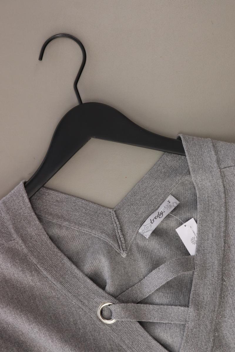 Tredy Feinstrickpullover Gr. 36 grau aus Viskose - Image 3