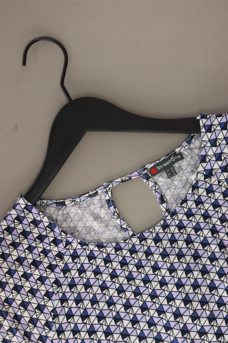 Street One Printshirt Gr. 38 Kurzarm blau aus Viskose - Image 3