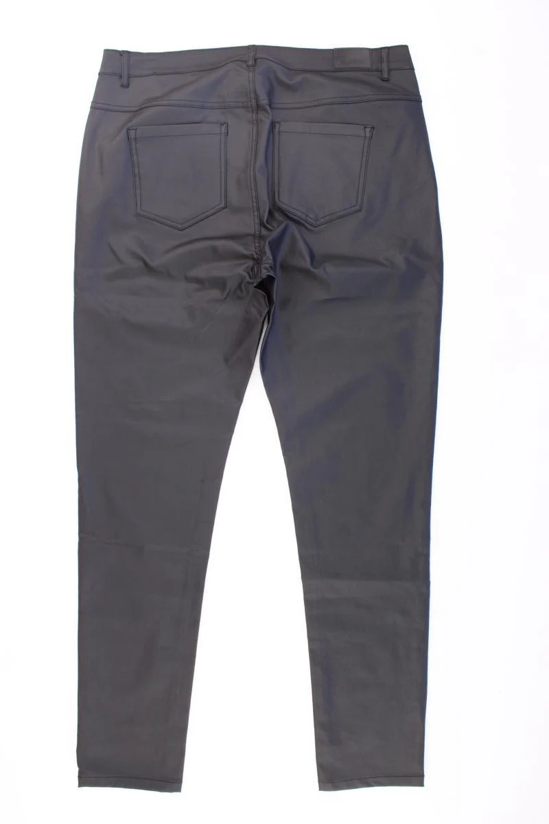 Kaffe Kunstlederhose Gr. 48 schwarz aus Viskose - Image 3