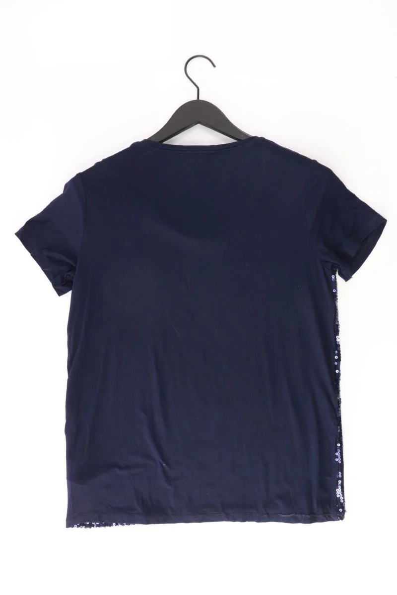 Esprit T-Shirt Gr. L Kurzarm mit Pailletten blau aus Viskose - Image 2