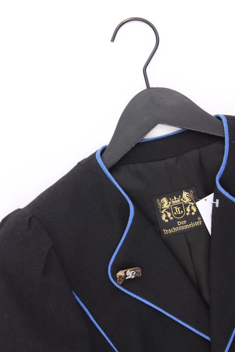 Der Trachtenmeister Trachten Jacke Gr. 38 schwarz aus Baumwolle - Image 2