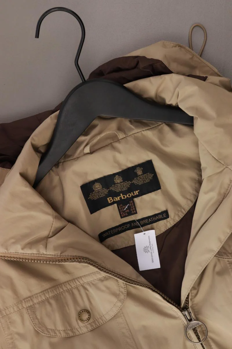 Barbour Übergangsjacke Gr. 42 mit Gürtel creme aus Polyester - Image 3