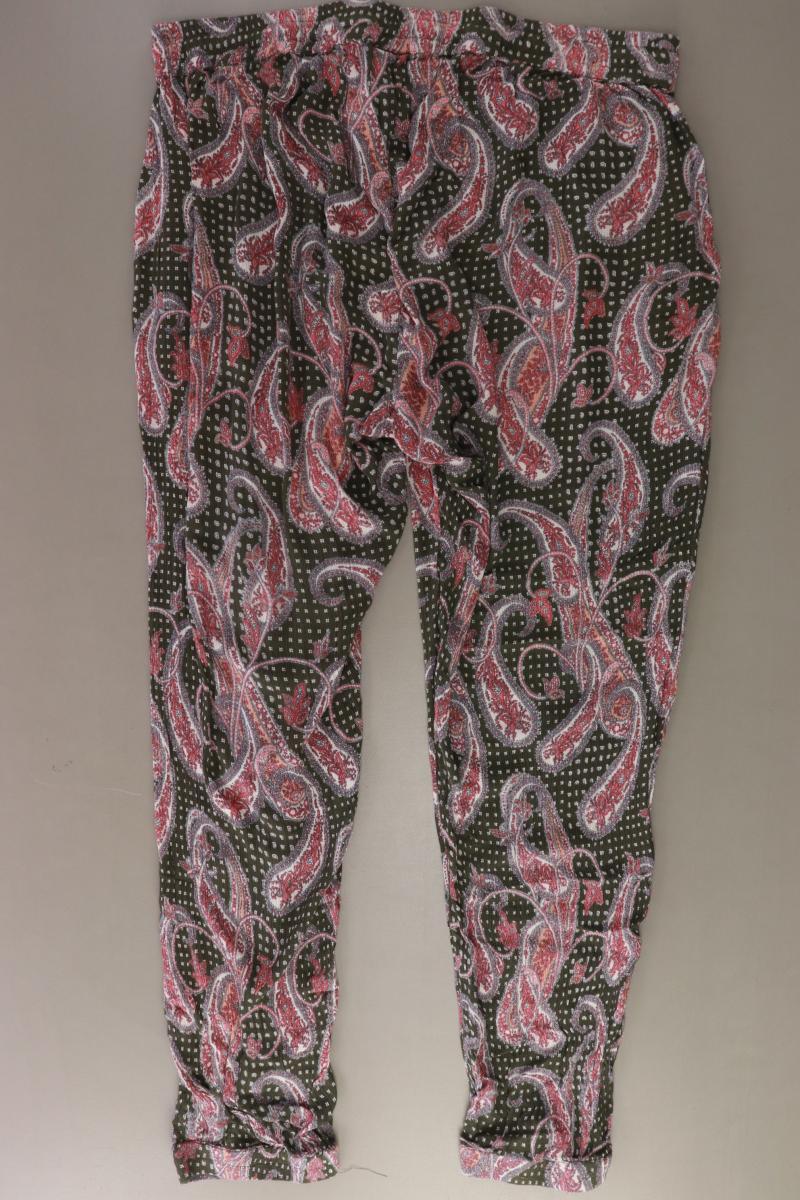 Kaffe Stoffhose Gr. 52 mit Paisleymuster olivgrün aus Viskose - Image 2
