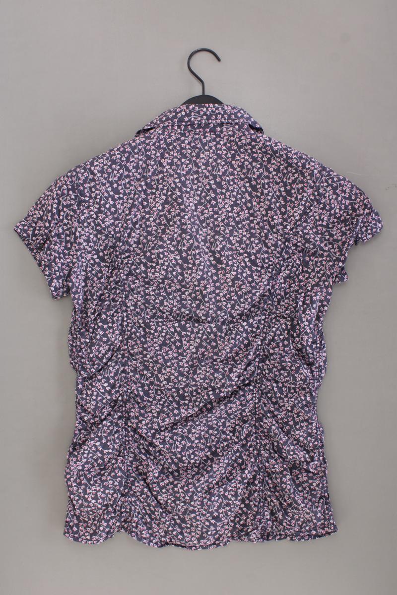 Tom Tailor (Denim) Kurzarmbluse Gr. 38 mit Blumenmuster lila aus Baumwolle - Image 3
