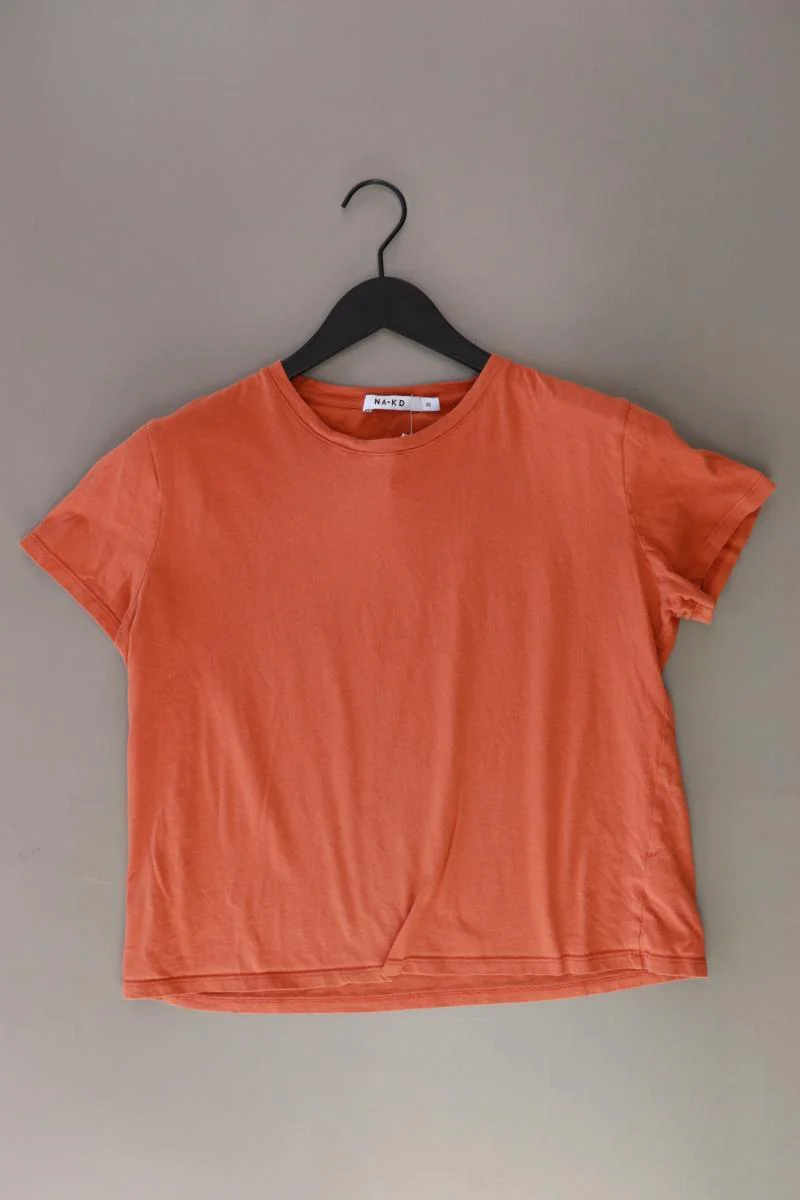 NA-KD T-Shirt Gr. XS Kurzarm orange aus Baumwolle