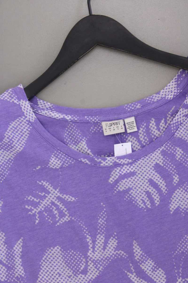 Esprit Printshirt Gr. S Kurzarm lila aus Baumwolle - Image 2