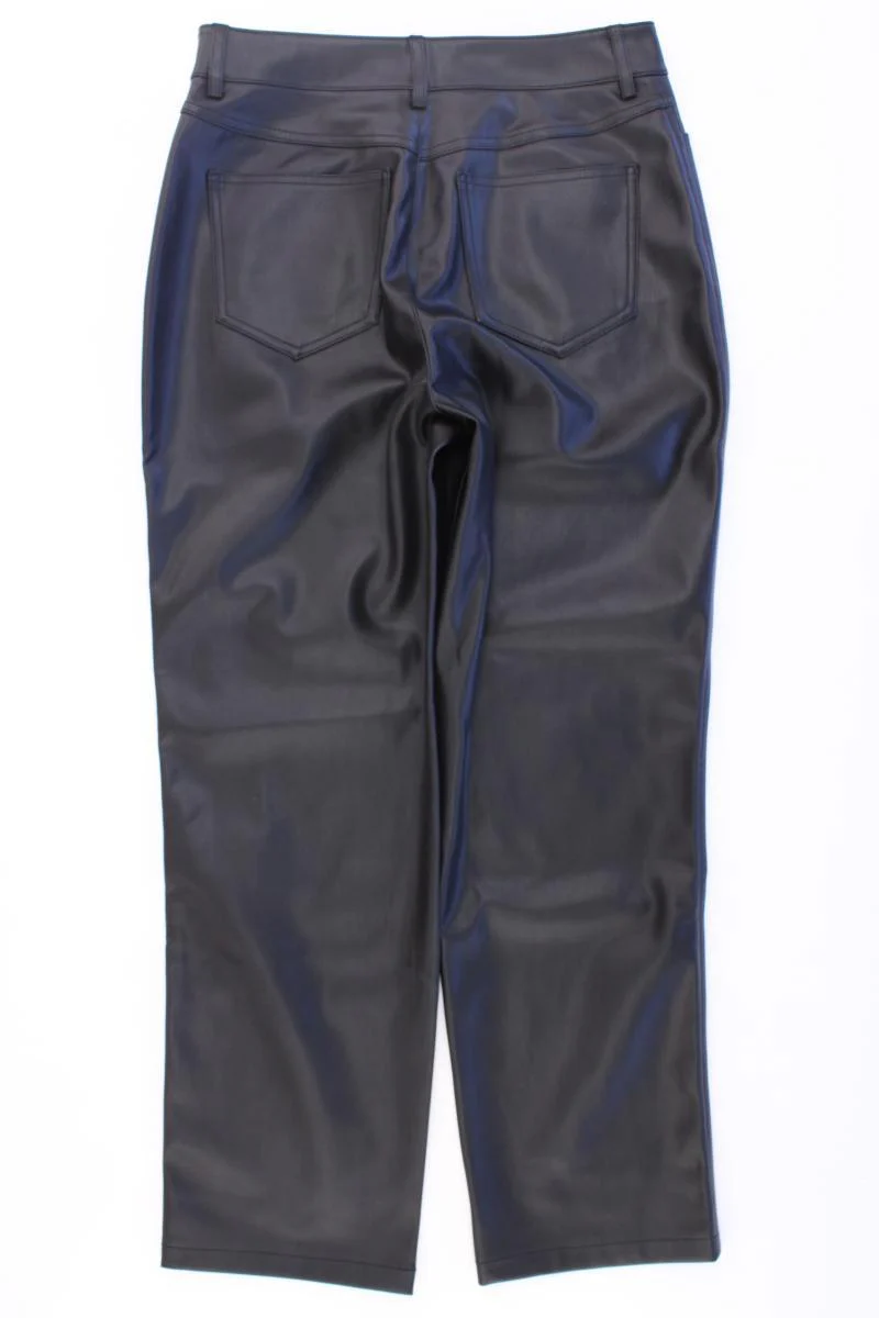 Mango Kunstlederhose Gr. 36 neuwertig schwarz aus Polyester - Image 3