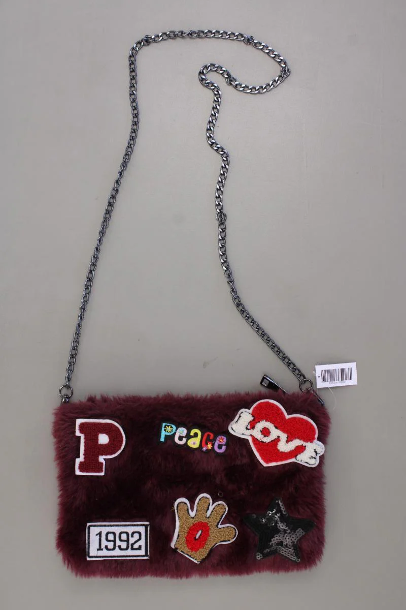 BSB Fashion Kunstfelltasche rot aus Polyester