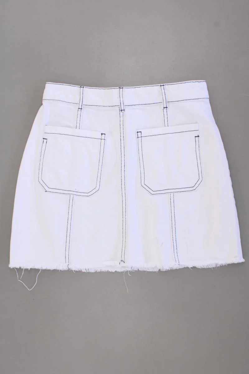Zara Jeansrock Gr. S weiß aus Baumwolle - Image 3