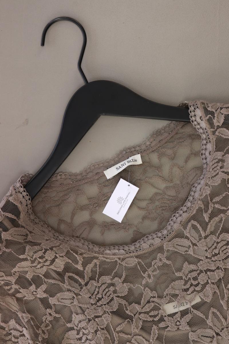 SANI BLU Spitzenkleid Gr. 34 Kurzarm braun aus Viskose - Image 3
