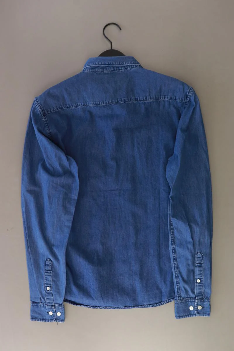 ONLY & SONS Langarmhemd für Herren Gr. L blau aus Baumwolle - Image 2