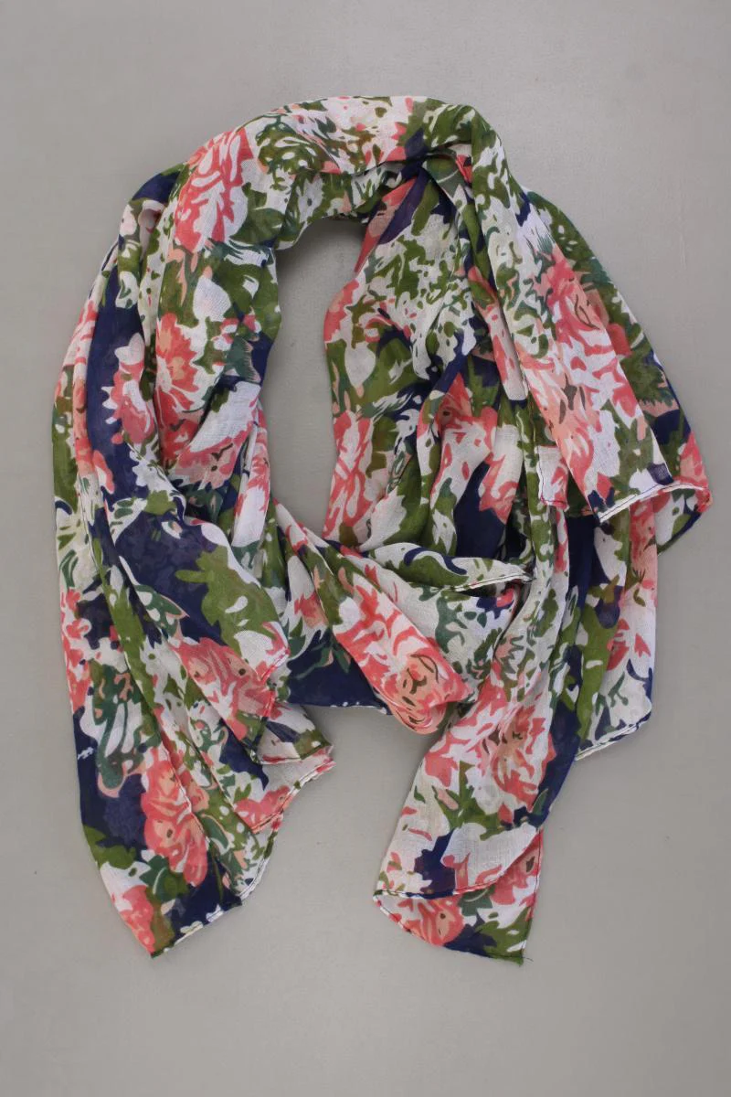 Tuch mit Blumenmuster mehrfarbig