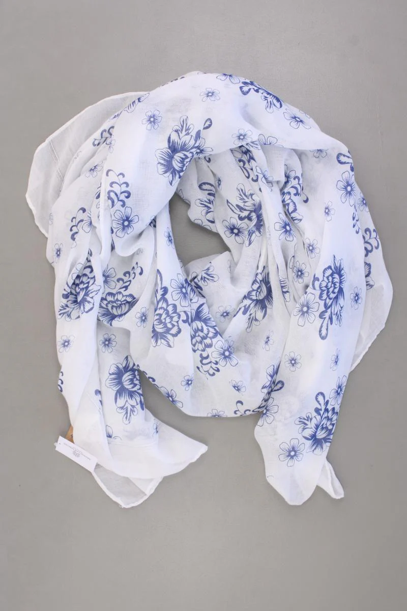 Juleeze Tuch mit Blumenmuster neu mit Etikett weiß aus Polyester