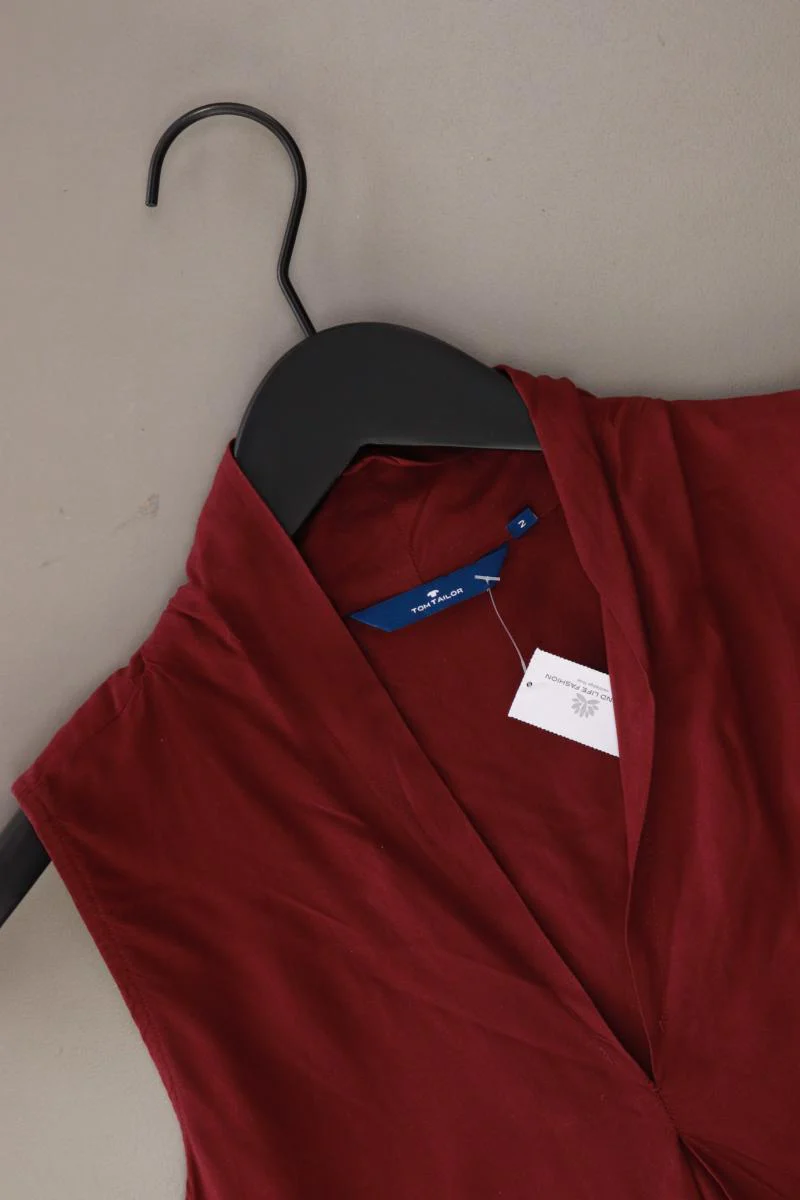 Tom Tailor Ärmellose Bluse Gr. 34 rot aus Viskose - Image 3