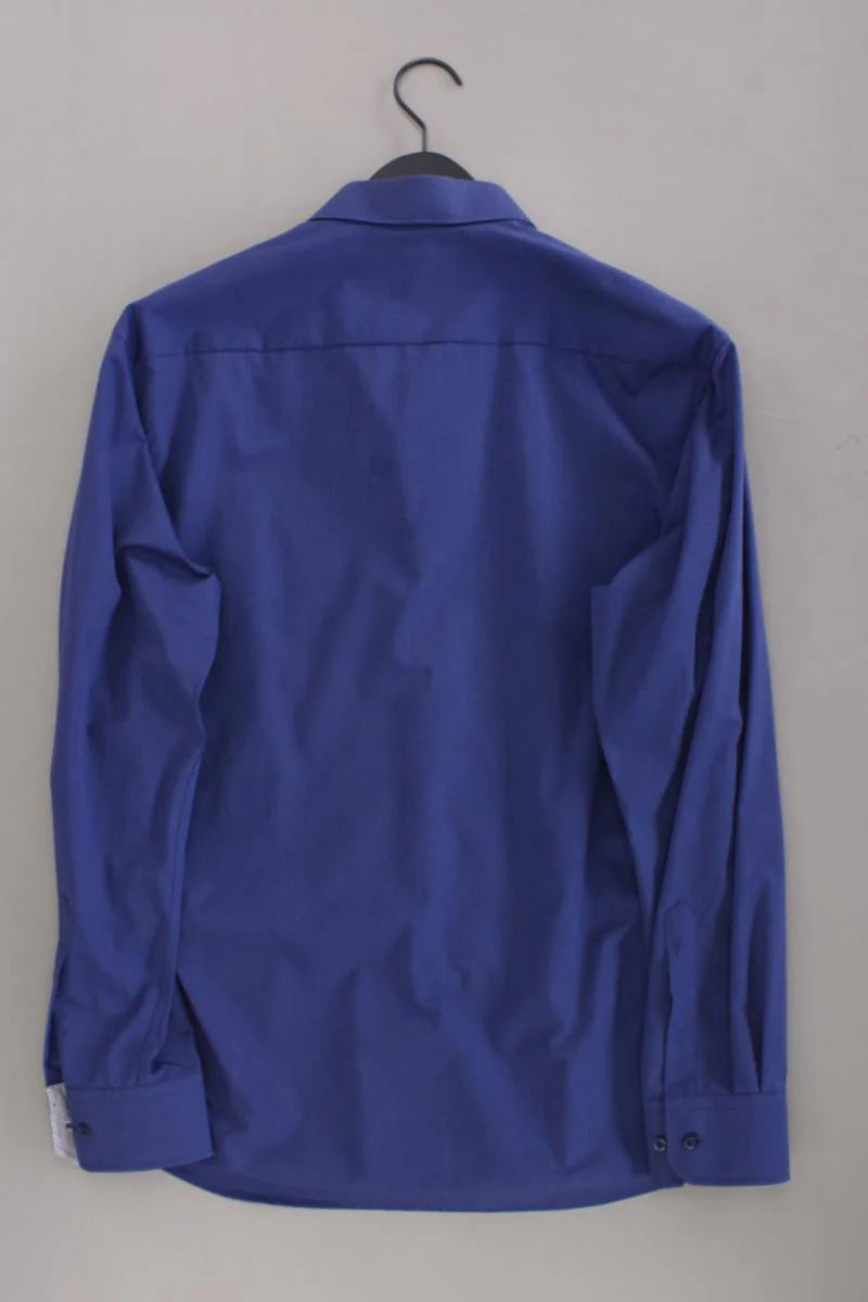 Eterna Langarmhemd für Herren Gr. Hemdgröße 41 neuwertig blau aus Baumwolle - Image 3