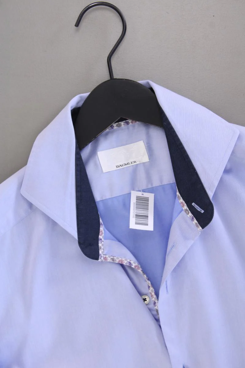 BÄUMLER Langarmhemd für Herren Gr. Hemdgröße 41 blau aus Baumwolle - Image 2