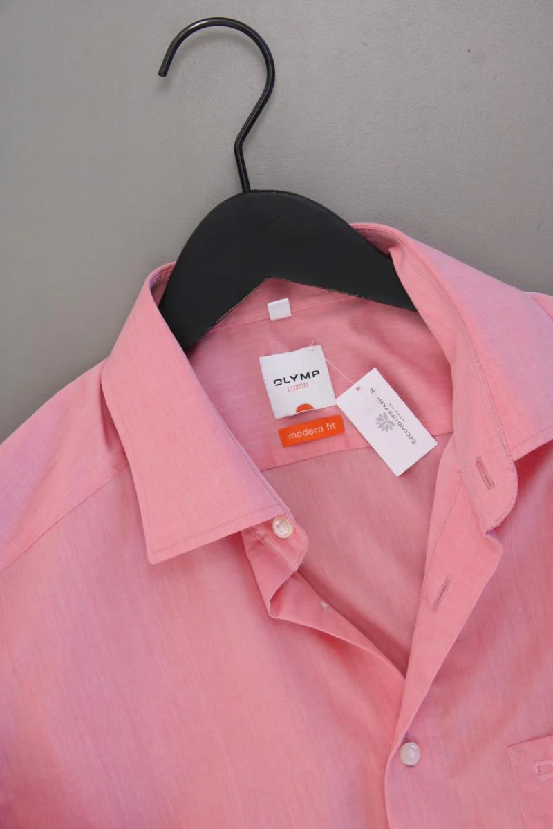 Olymp Langarmhemd für Herren Gr. Hemdgröße 41 rosa aus Baumwolle - Image 2