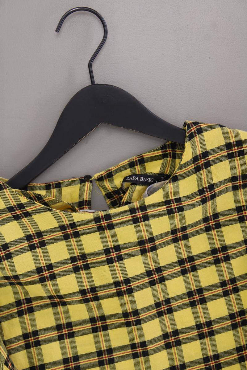 Zara Karobluse Gr. S kariert 3/4 Ärmel gelb - Image 2