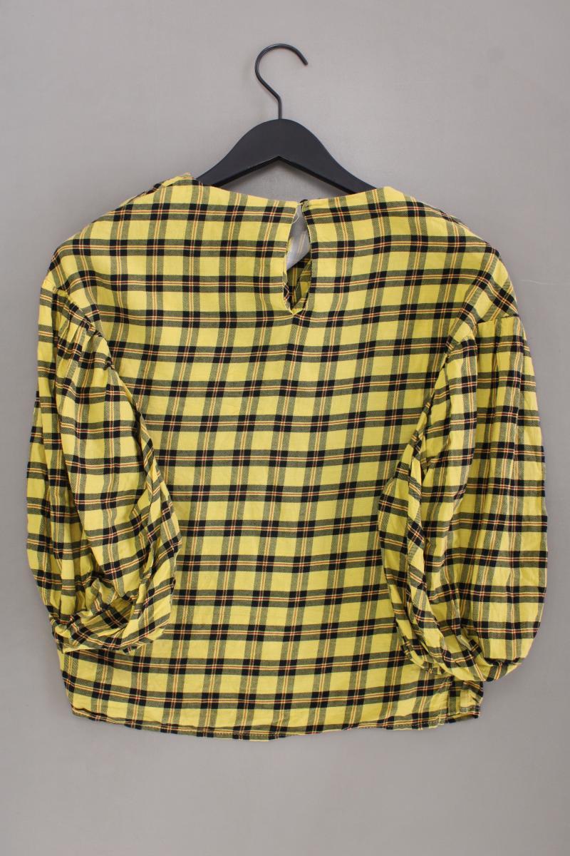 Zara Karobluse Gr. S kariert 3/4 Ärmel gelb - Image 3