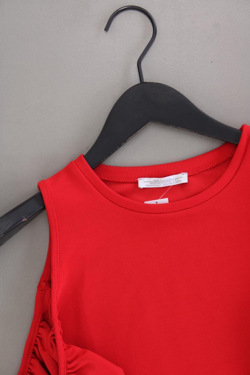 Zara Kurzarmkleid Gr. S rot - Image 2