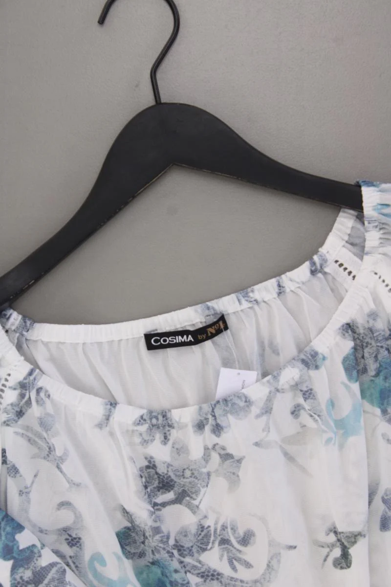 Cosima Classic Bluse Gr. 38 mit Blumenmuster 3/4 Ärmel mit Carmen-Ausschnitt - Image 2