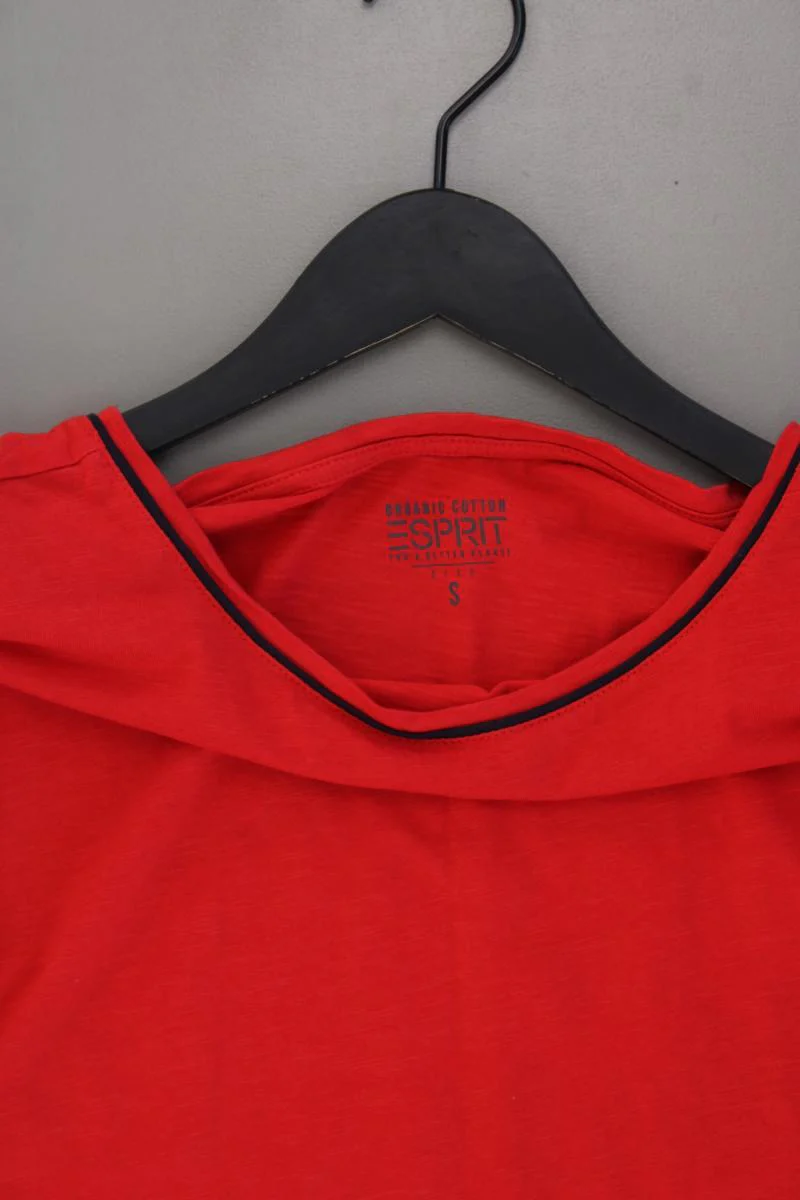Esprit T-Shirt Gr. S neuwertig Kurzarm rot aus Baumwolle - Image 2