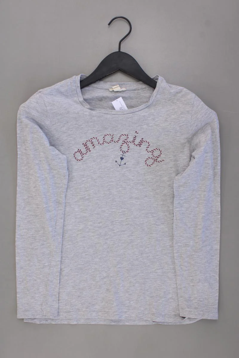 Esprit Longsleeve-Shirt Gr. S Langarm grau aus Baumwolle