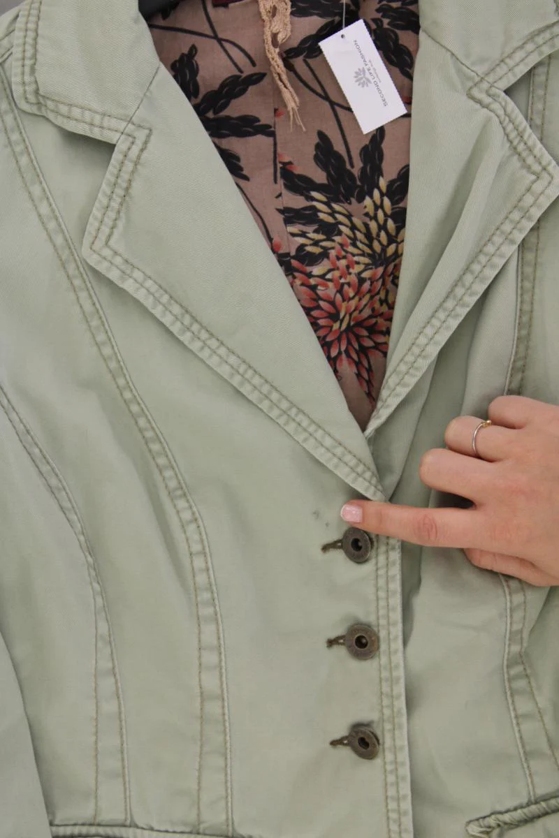 Review Übergangsjacke Gr. 36 grün aus Baumwolle - Image 2