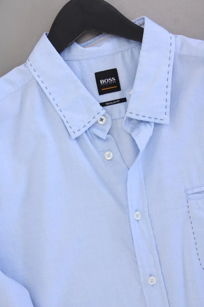 BOSS by Hugo Boss Langarmhemd für Herren Gr. XL blau aus Baumwolle - Image 2