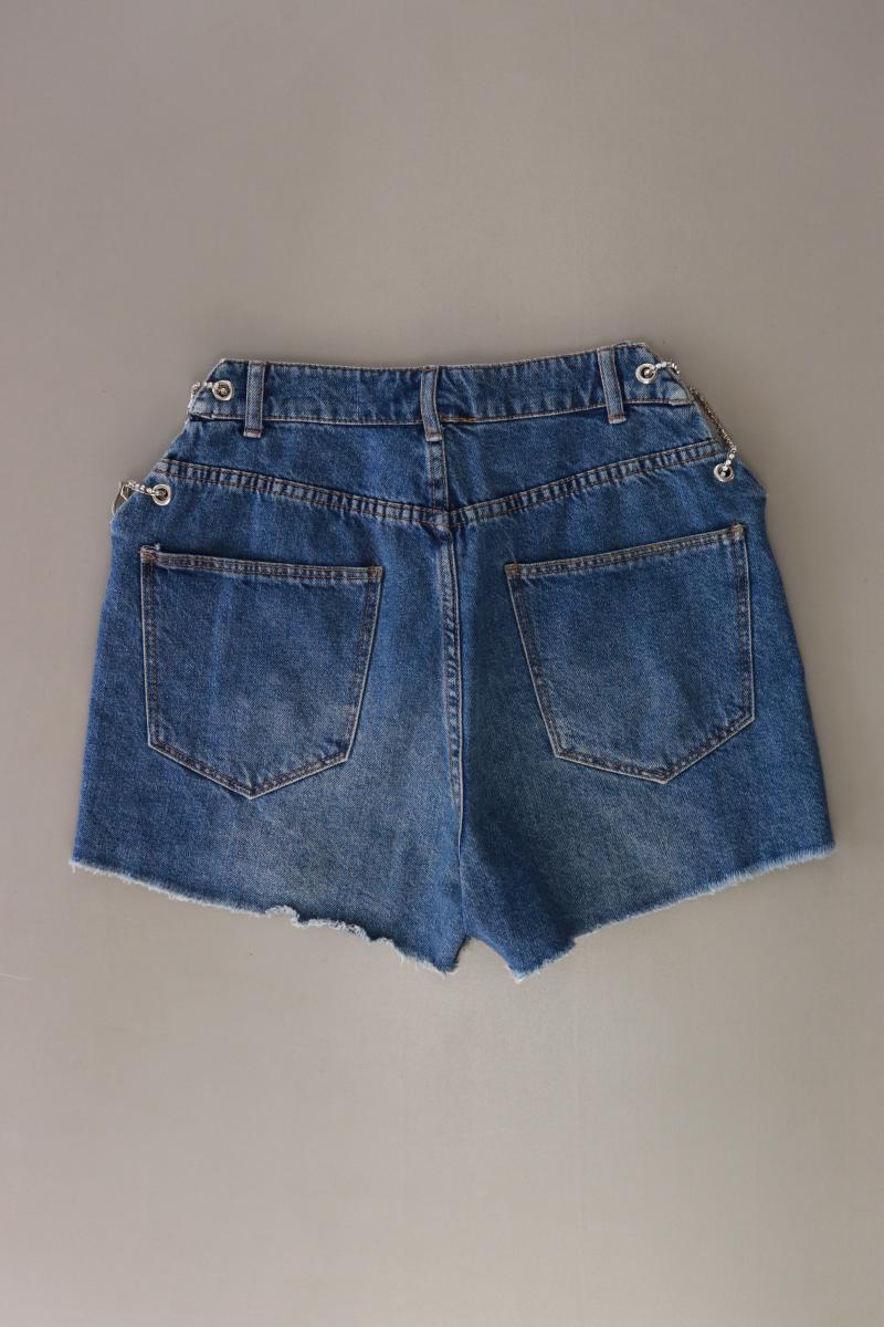 Bershka Jeansshorts Gr. 40 blau aus Baumwolle - Image 2