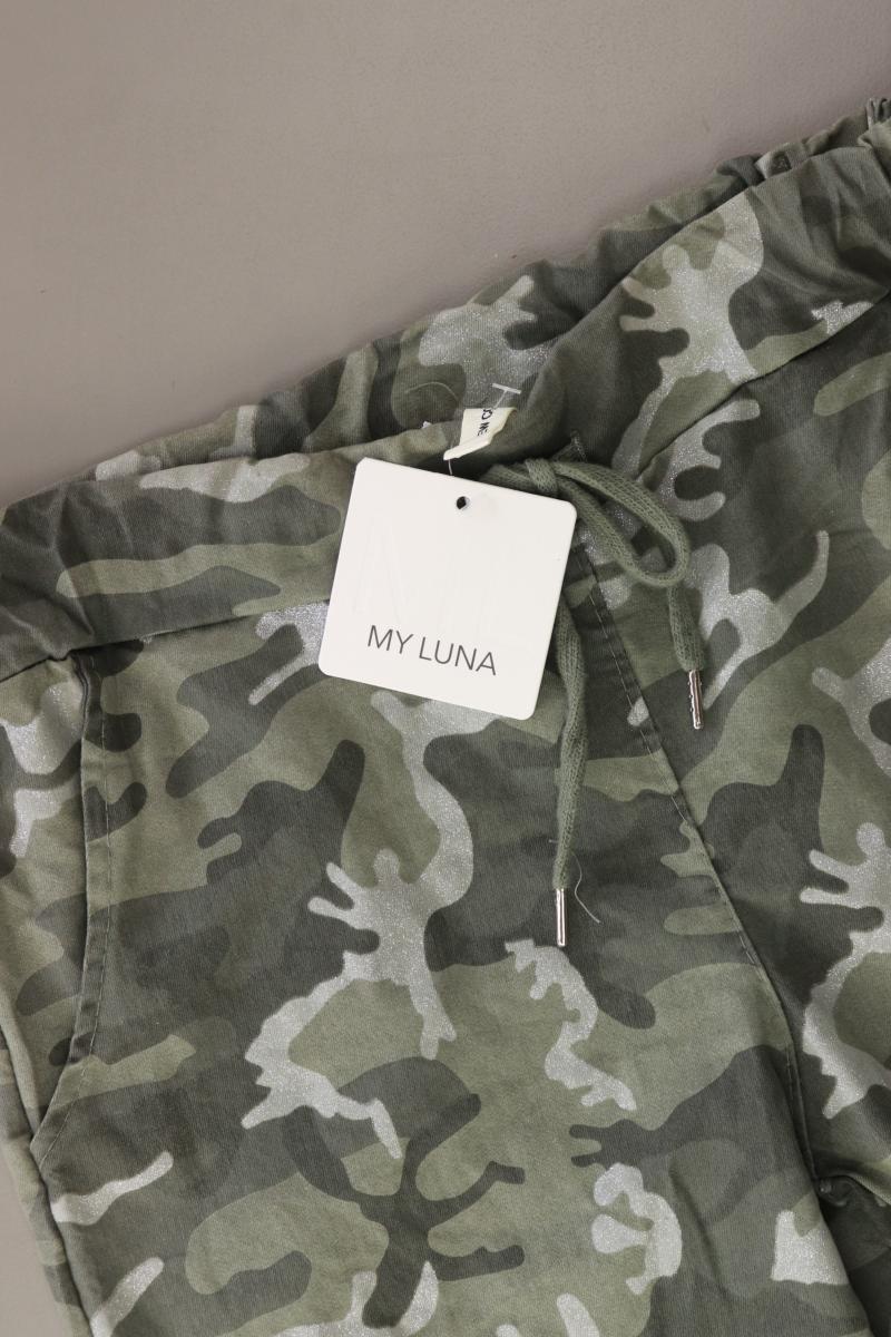 New Collection Stoffhose Gr. S camouflage neu mit Etikett olivgrün aus Polyester - Image 3