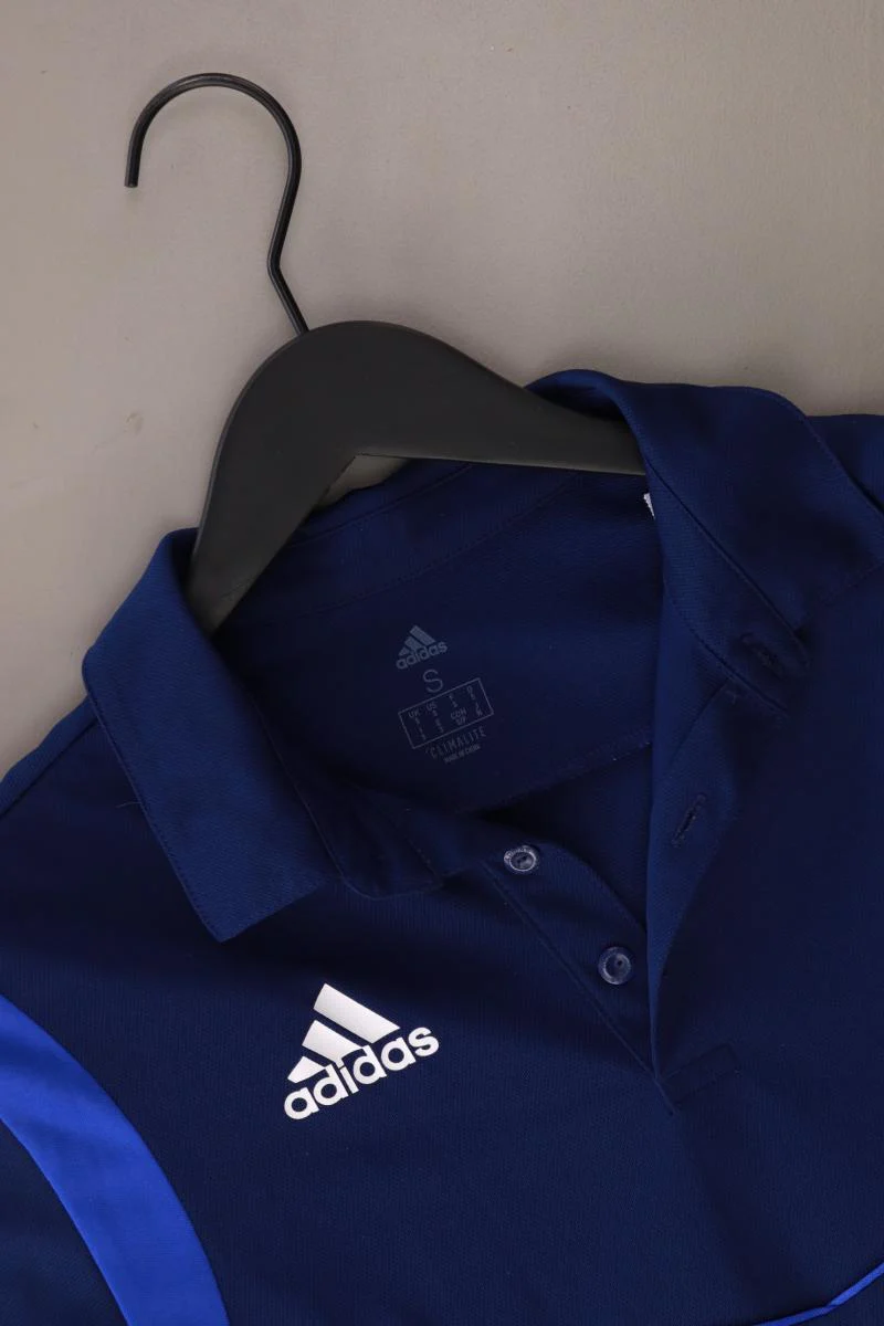 Adidas Sportshirt für Herren Gr. S Kurzarm blau aus Polyester - Image 3