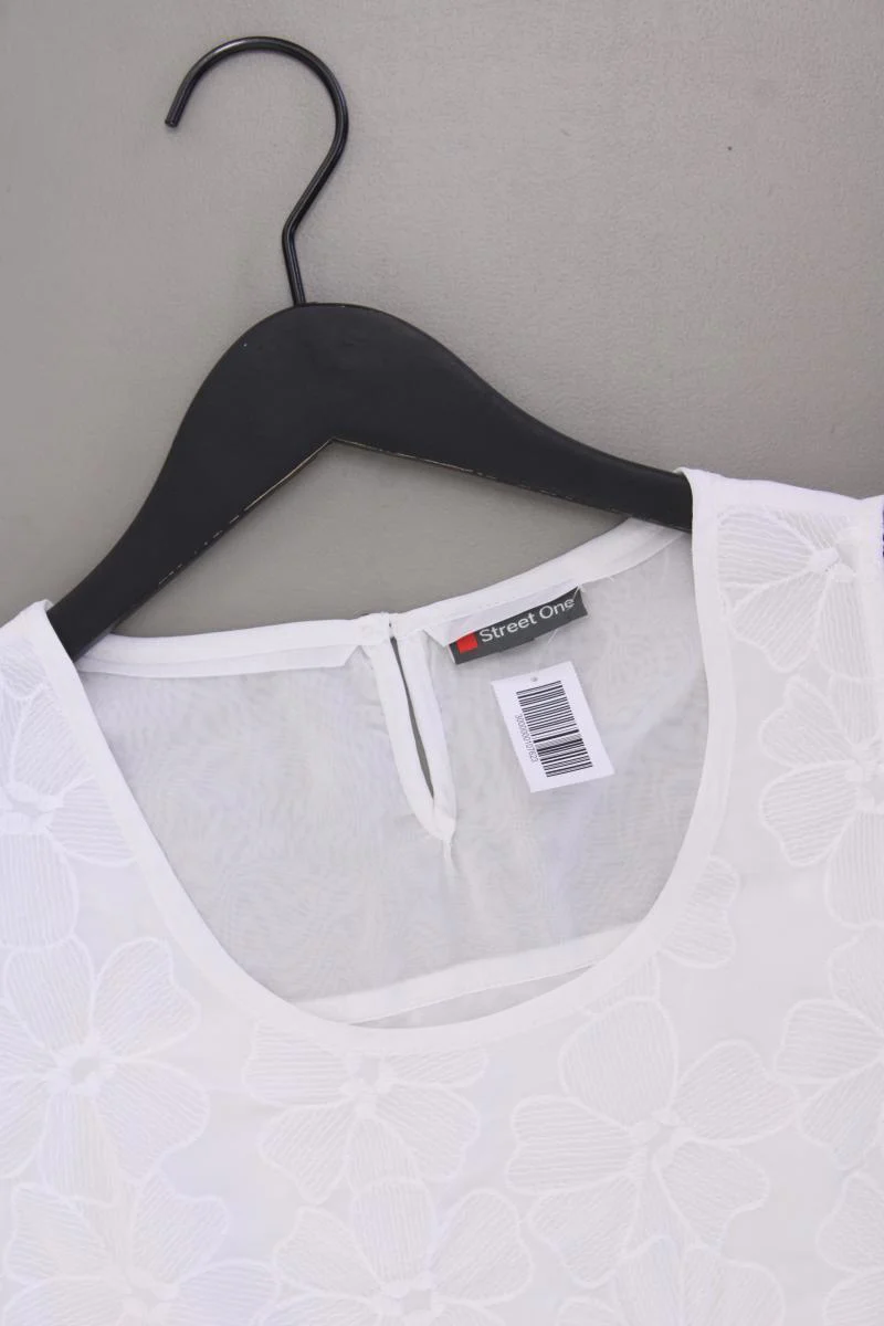 Street One Ärmellose Bluse Gr. 38 neuwertig weiß aus Polyester - Image 2