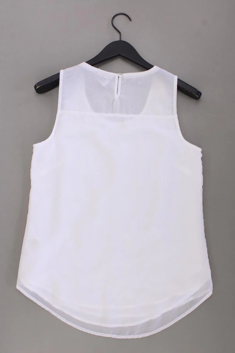 Street One Ärmellose Bluse Gr. 38 neuwertig weiß aus Polyester - Image 3