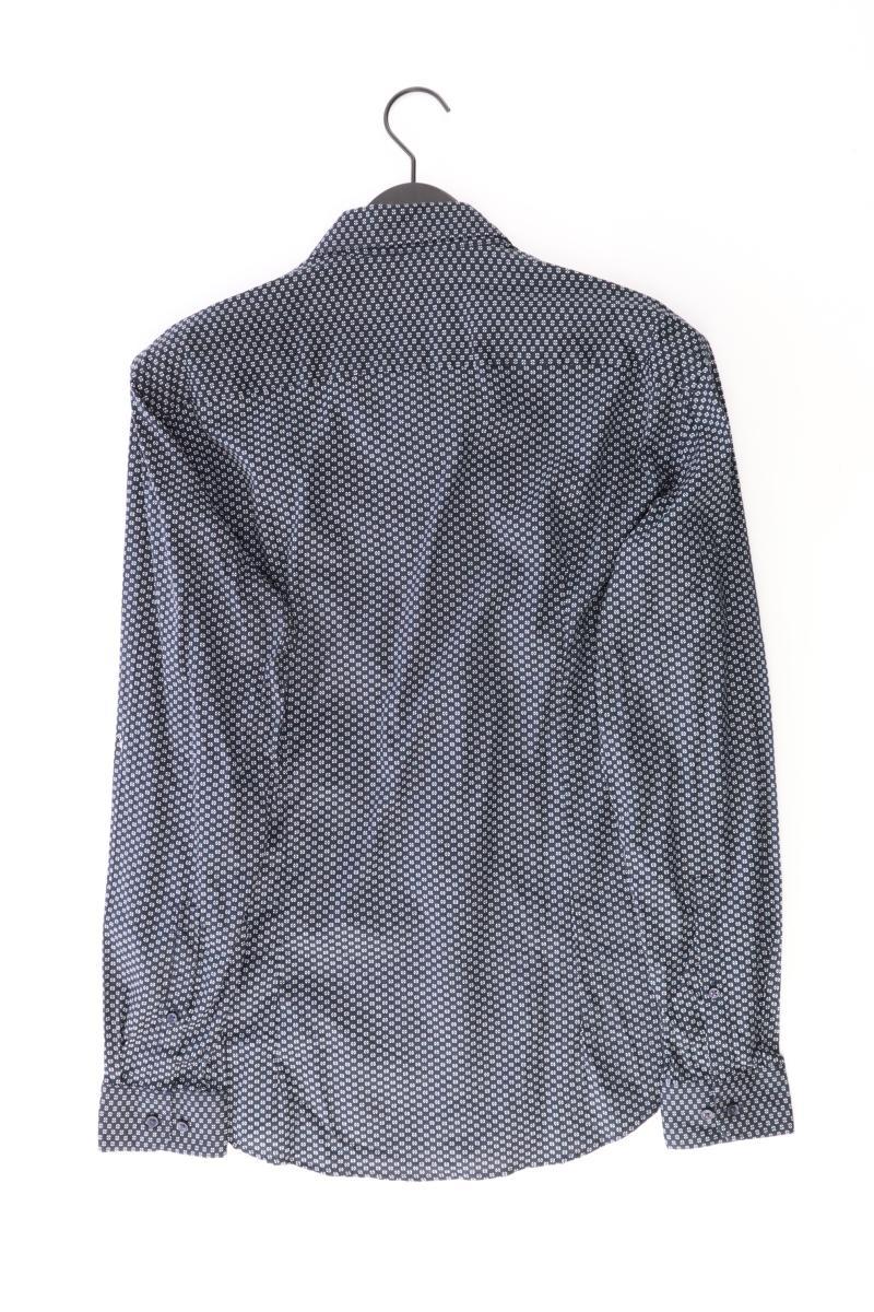 Jake*s Langarmhemd für Herren Gr. Hemdgröße 41/42 blau aus Baumwolle - Image 2