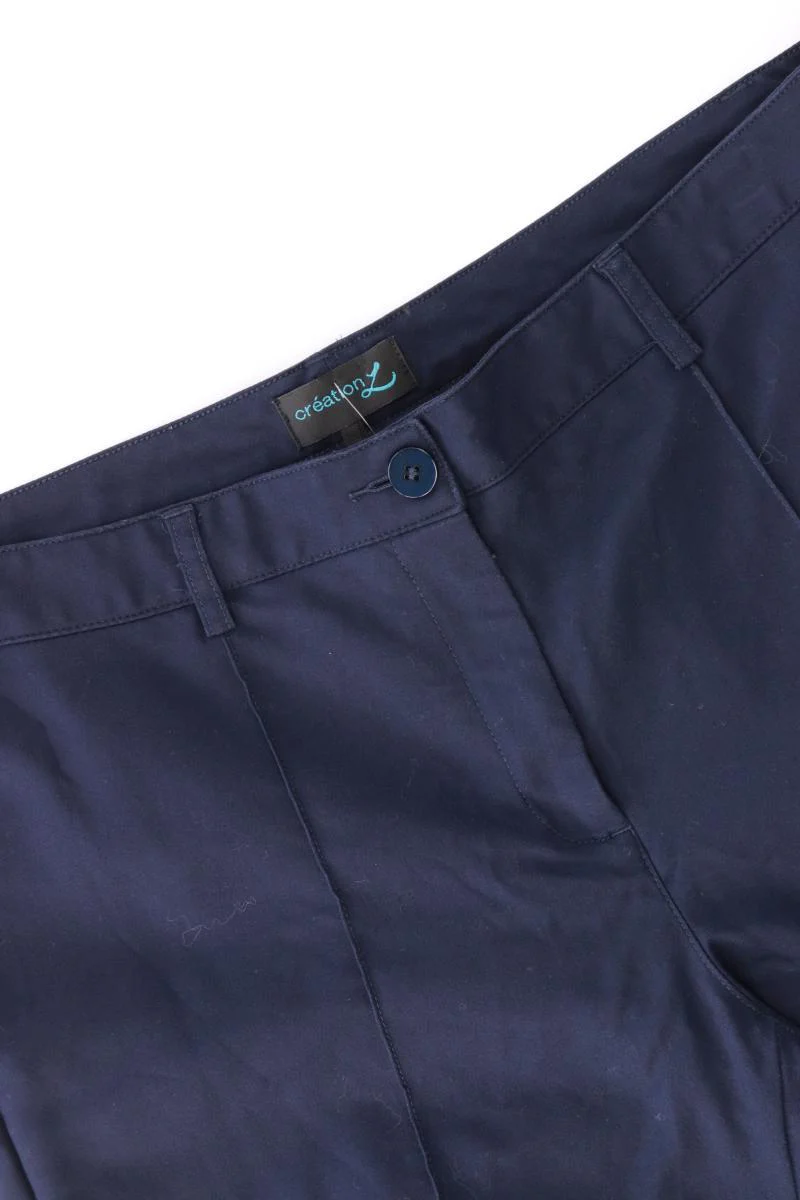 création L Stoffhose Gr. Kurzgröße 21 blau aus Polyester - Image 3