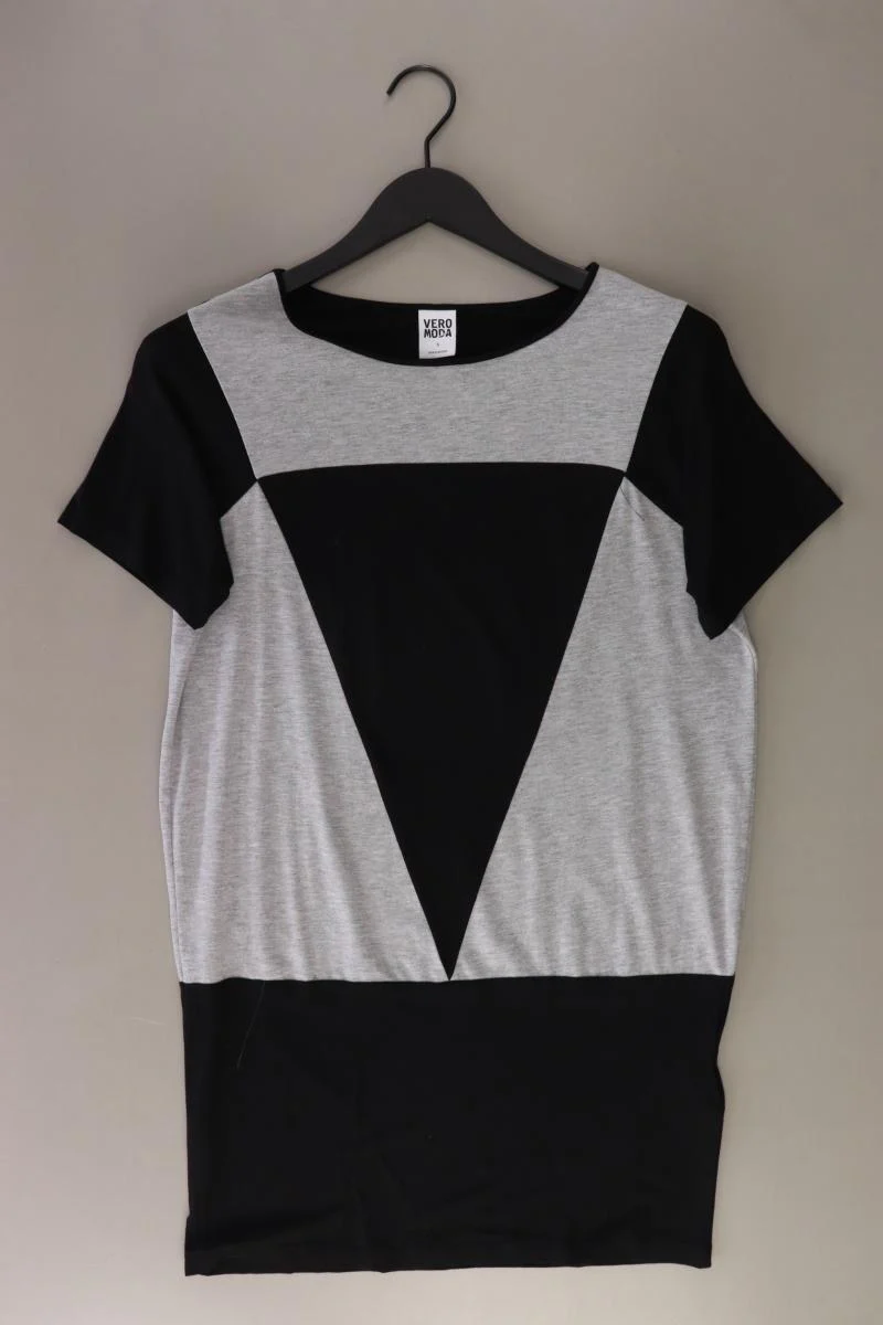 Vero Moda Strickshirt Gr. S Kurzarm grau aus Baumwolle