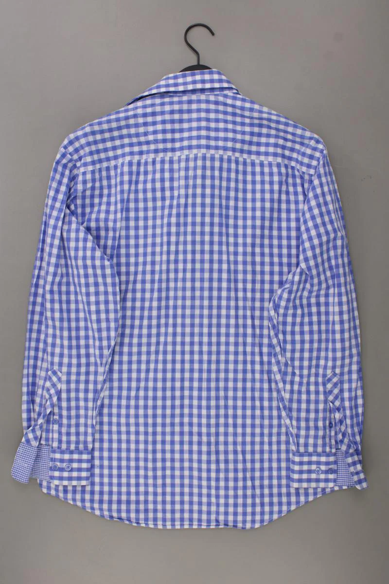 Best Connections Karohemd für Herren Gr. Hemdgröße 41/42 kariert Langarm blau - Image 3
