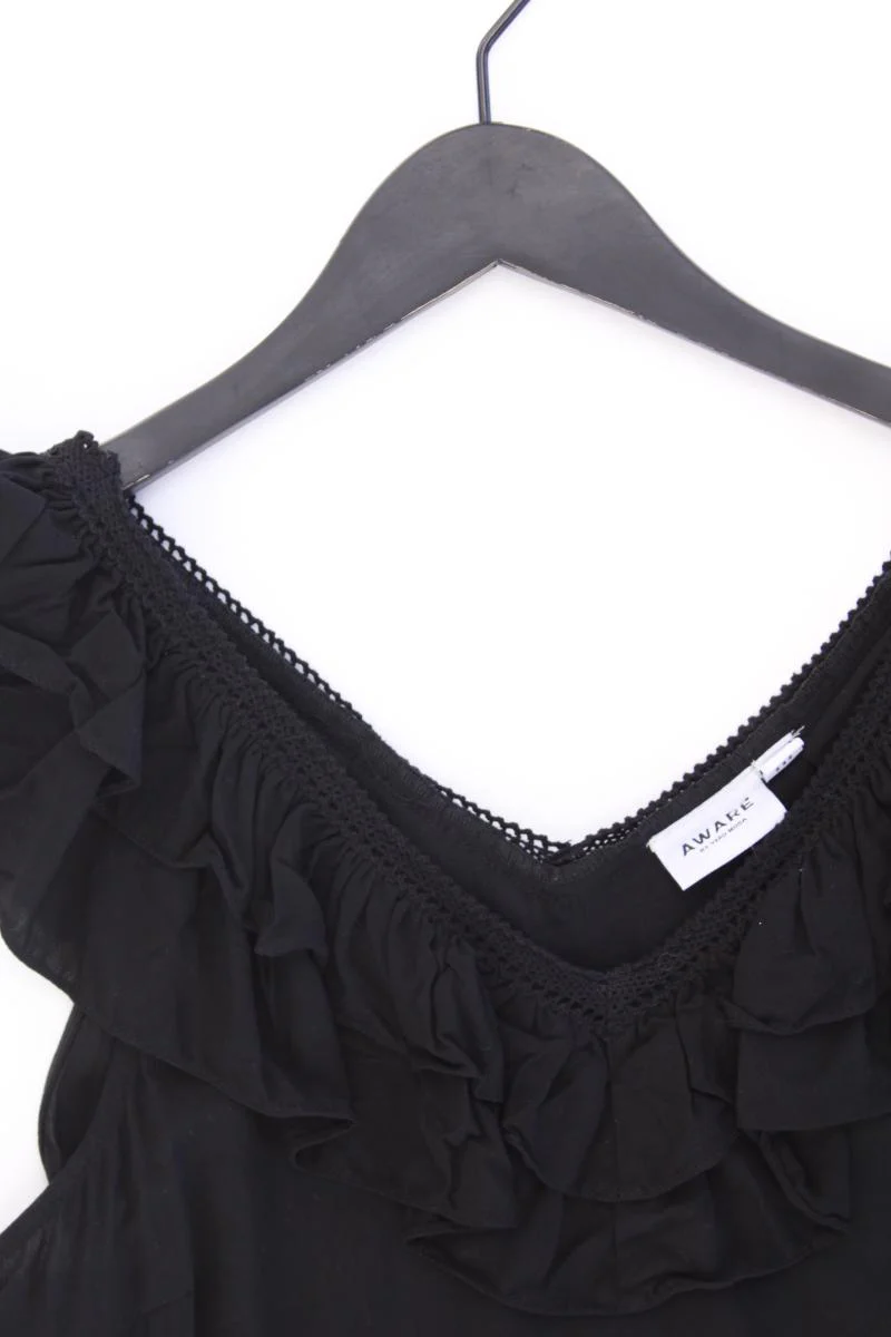 Vero Moda Rüschenbluse Gr. M Kurzarm schwarz aus Viskose - Image 2