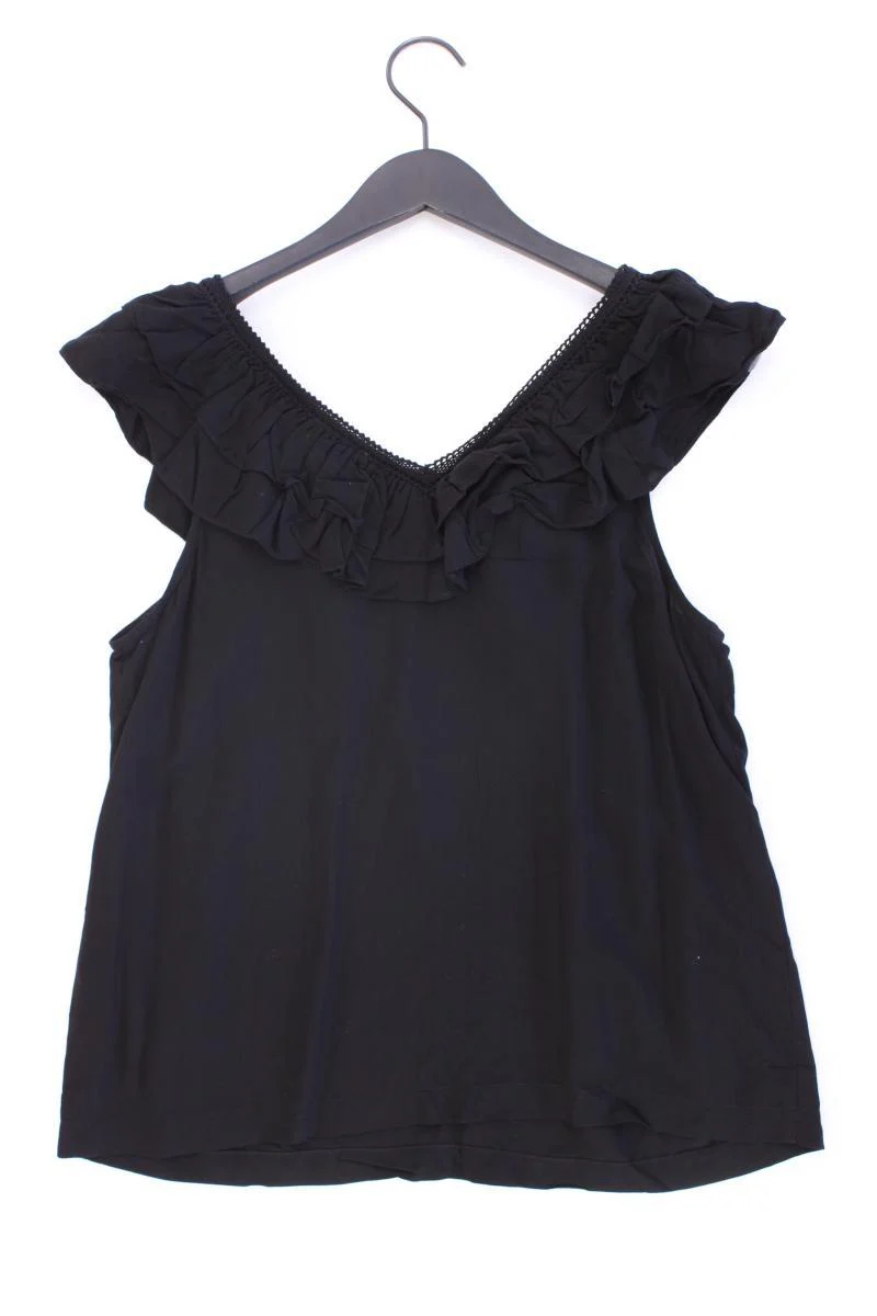 Vero Moda Rüschenbluse Gr. M Kurzarm schwarz aus Viskose - Image 3