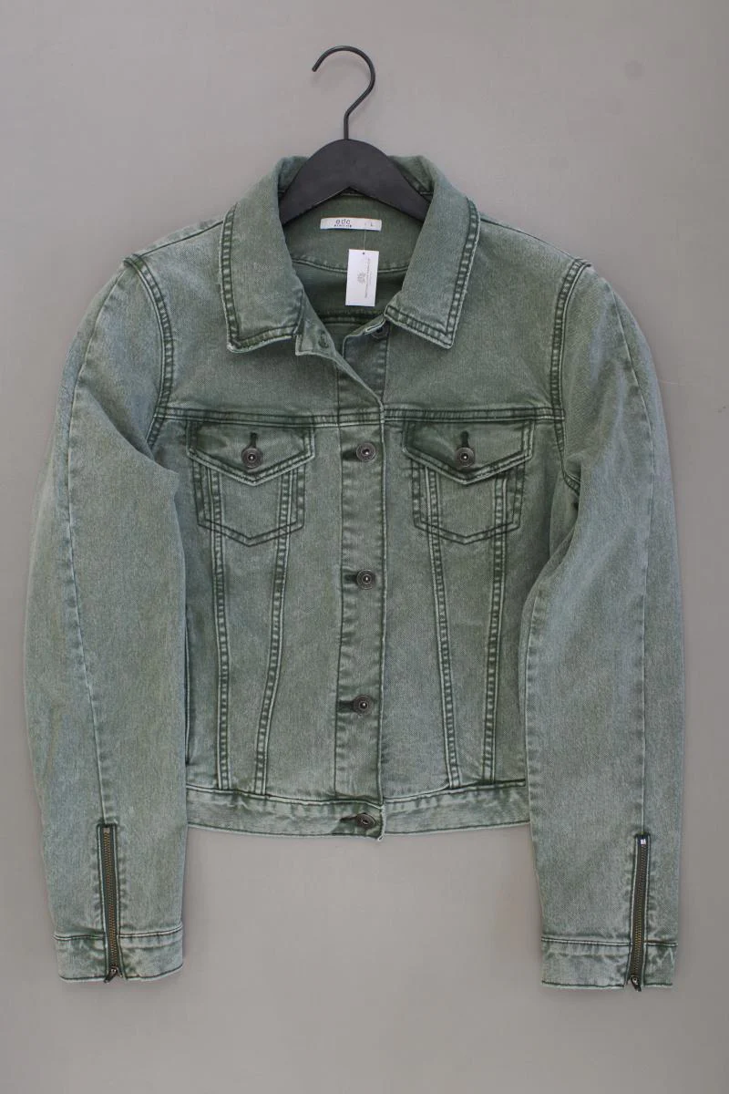 edc by Esprit Jeansjacke Gr. L neuwertig grün aus Baumwolle