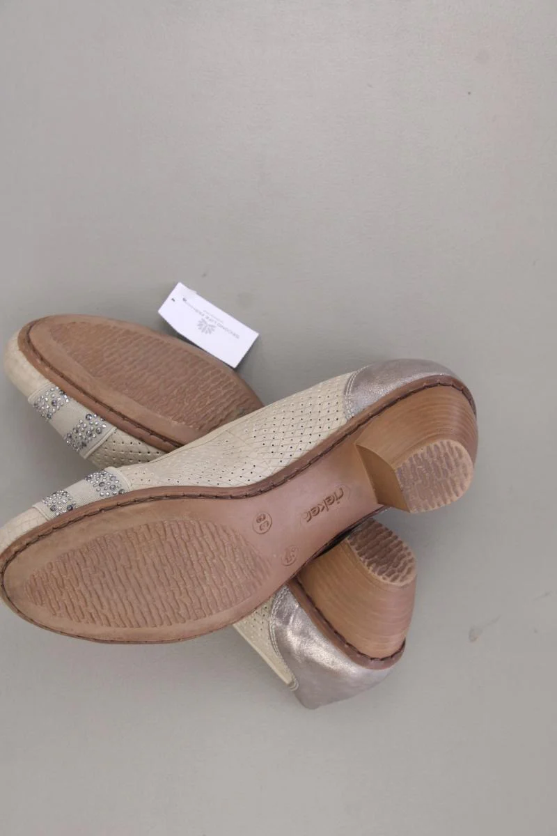 Rieker Pumps Gr. 38 neuwertig creme aus Kunstleder - Image 4