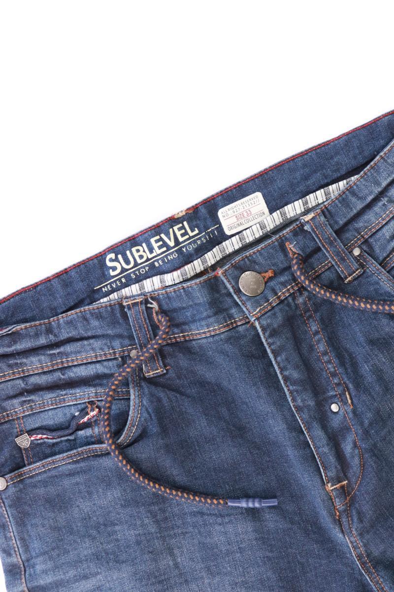 sublevel shorts für Herren Gr. W33 blau aus Baumwolle - Image 3
